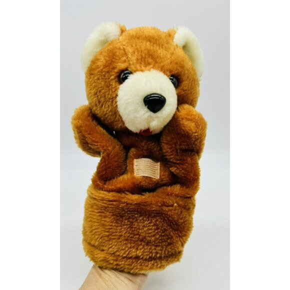 Pedigree Pocket Puppets Bear Baby Hand Finger Lot of 2 Plush Stuffed Animal VTG - Picture 7 of 8